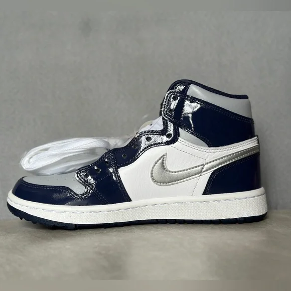 Nike Air Jordan 1 Retro High Golf Navy - Picture 5 of 9